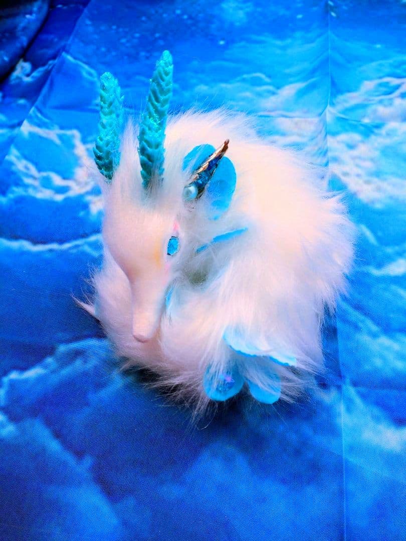 小さめな妖精龍　アートドール ドラゴン 幻獣 ハンドメイドぬいぐるみ