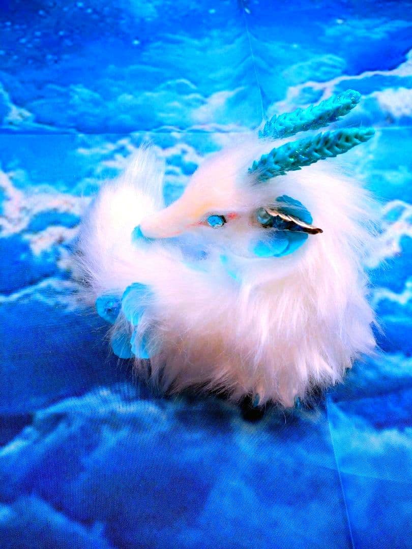 小さめな妖精龍　アートドール ドラゴン 幻獣 ハンドメイドぬいぐるみ