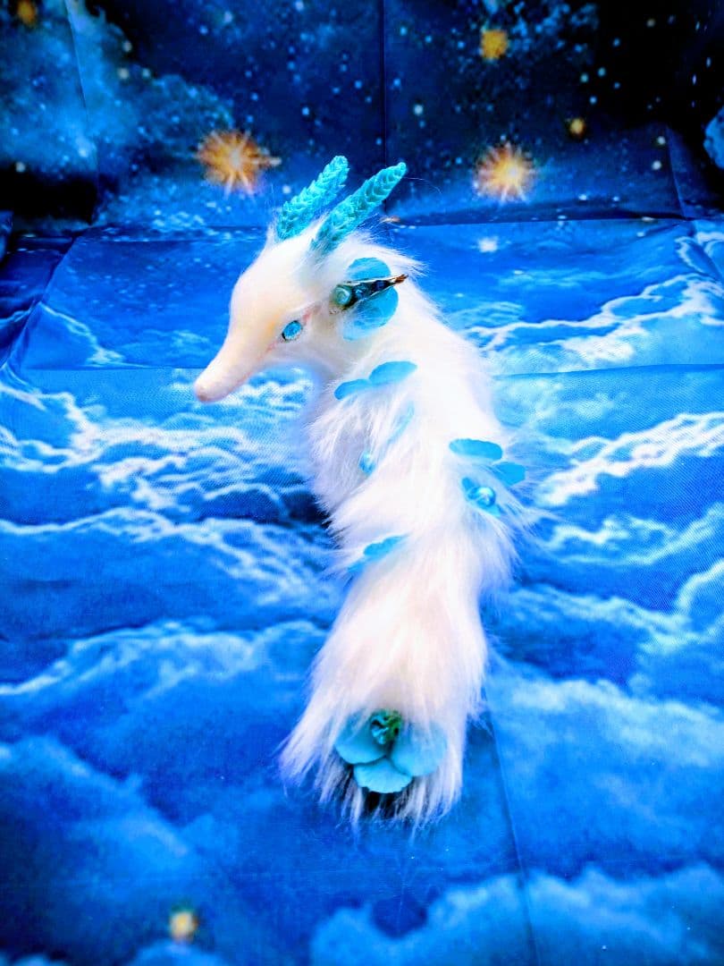 小さめな妖精龍　アートドール ドラゴン 幻獣 ハンドメイドぬいぐるみ