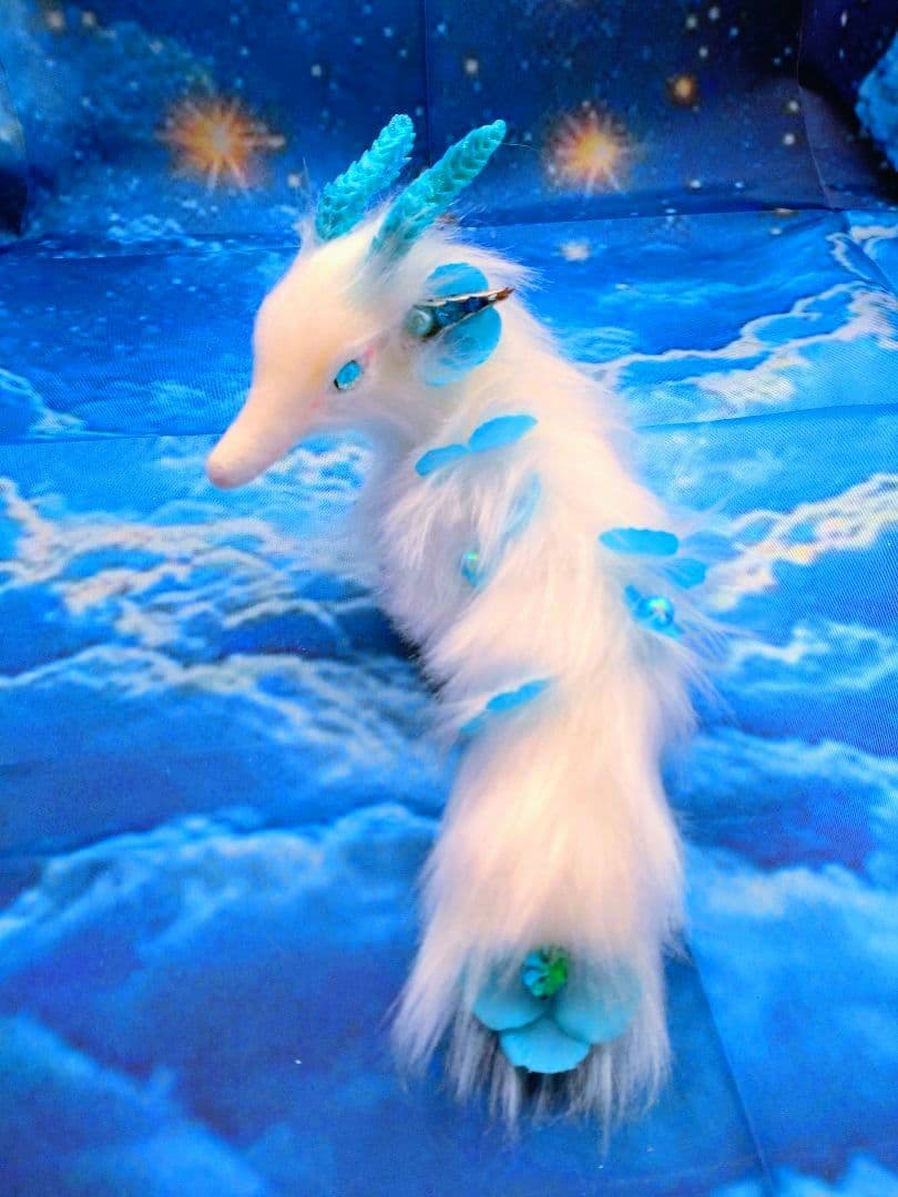 小さめな妖精龍　アートドール ドラゴン 幻獣 ハンドメイドぬいぐるみ