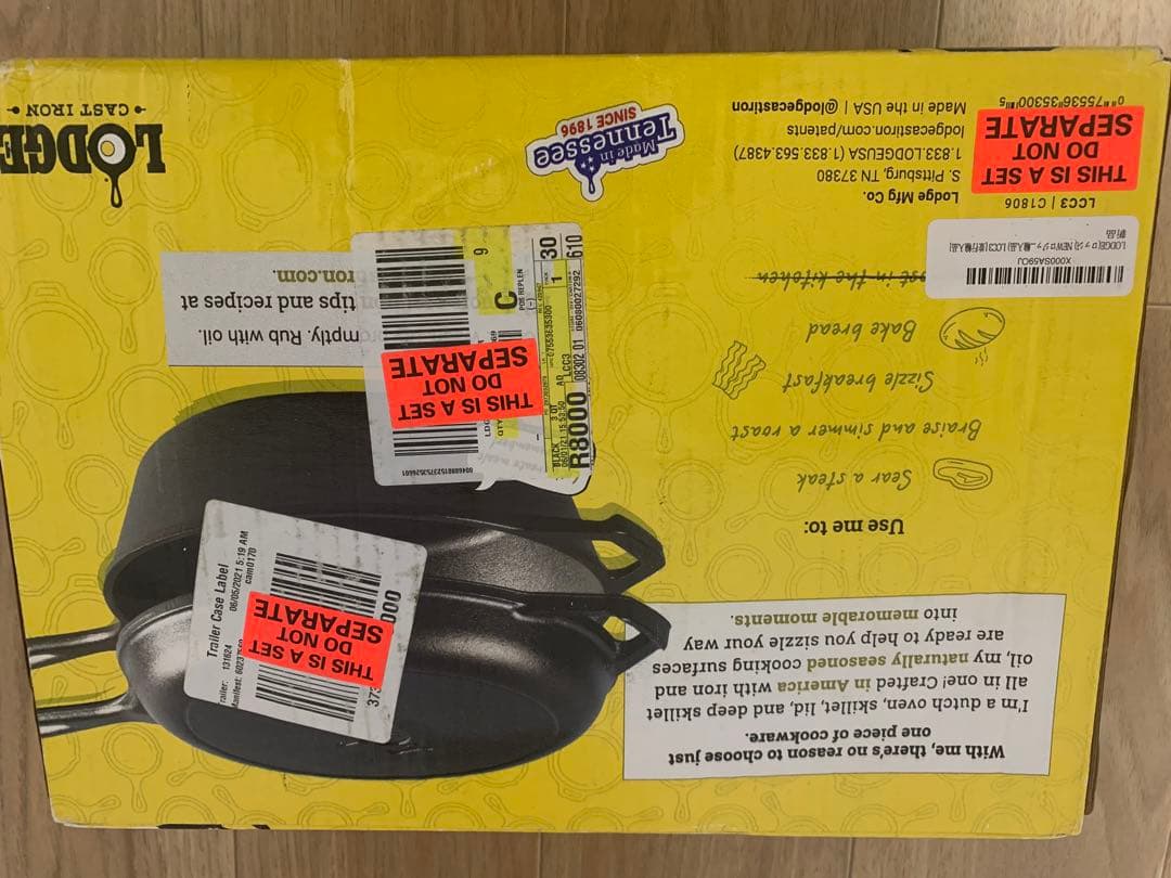 調理器具 Lodge Cast Iron Combo Cooker 3.2 Quart