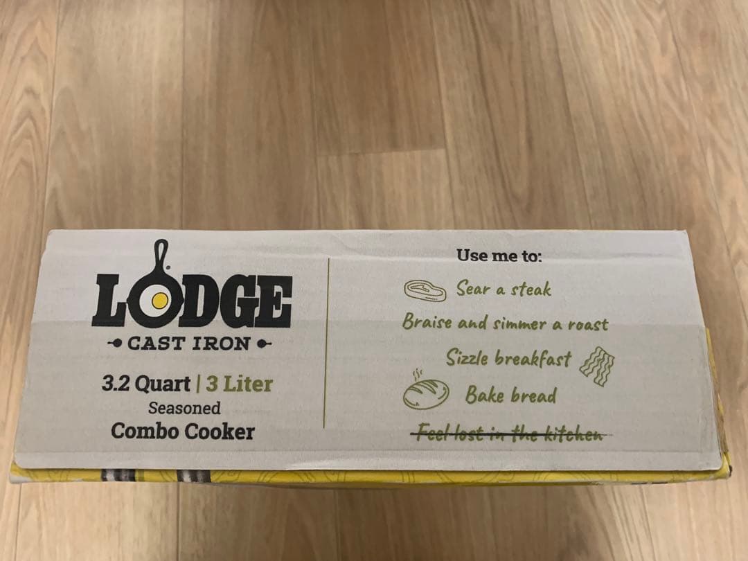 調理器具 Lodge Cast Iron Combo Cooker 3.2 Quart