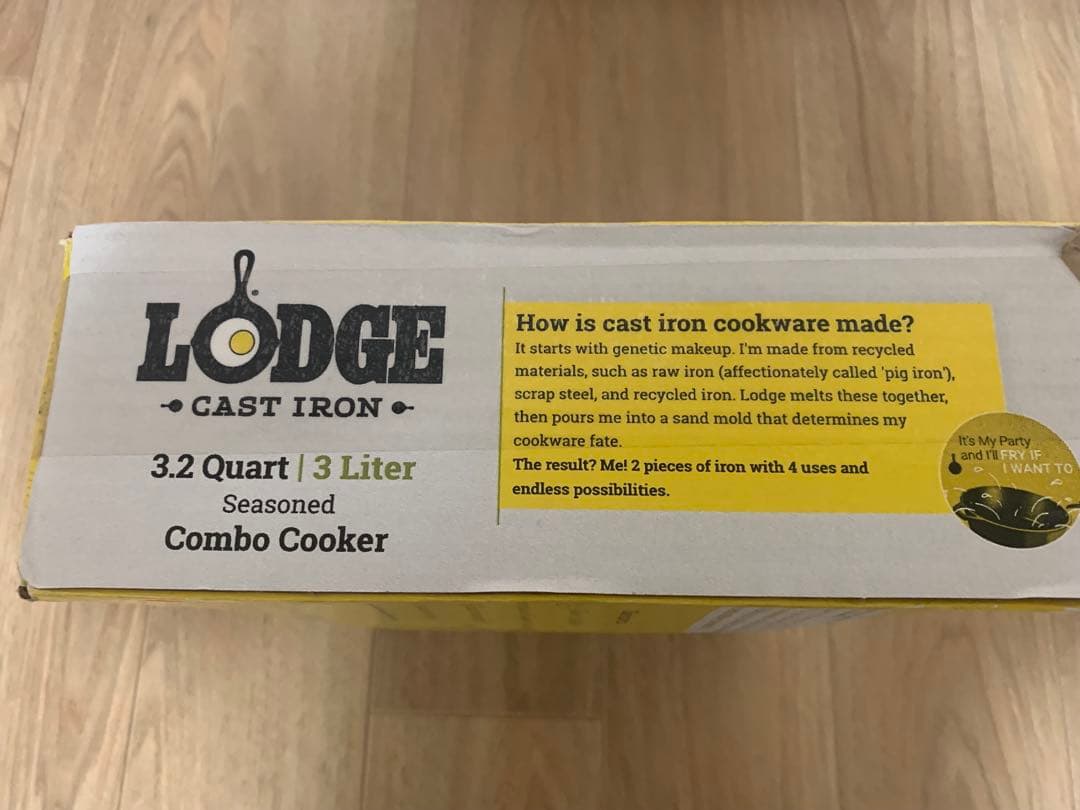 調理器具 Lodge Cast Iron Combo Cooker 3.2 Quart