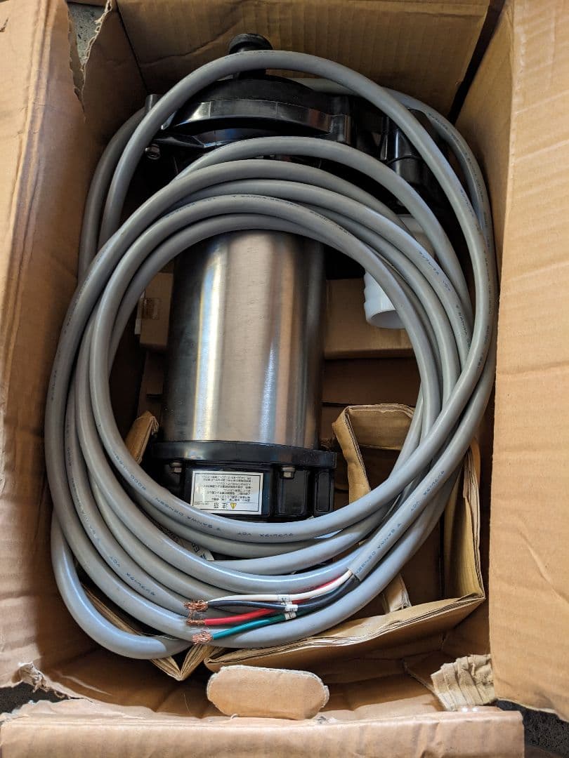 荏原　海水用水中ポンプ200v 0.75kw