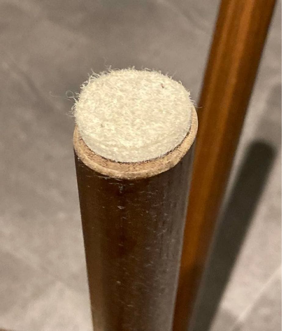 送料込み⭐︎レザーxウォールナット⭐︎ナガノインテリア キッチンスツール コッペ