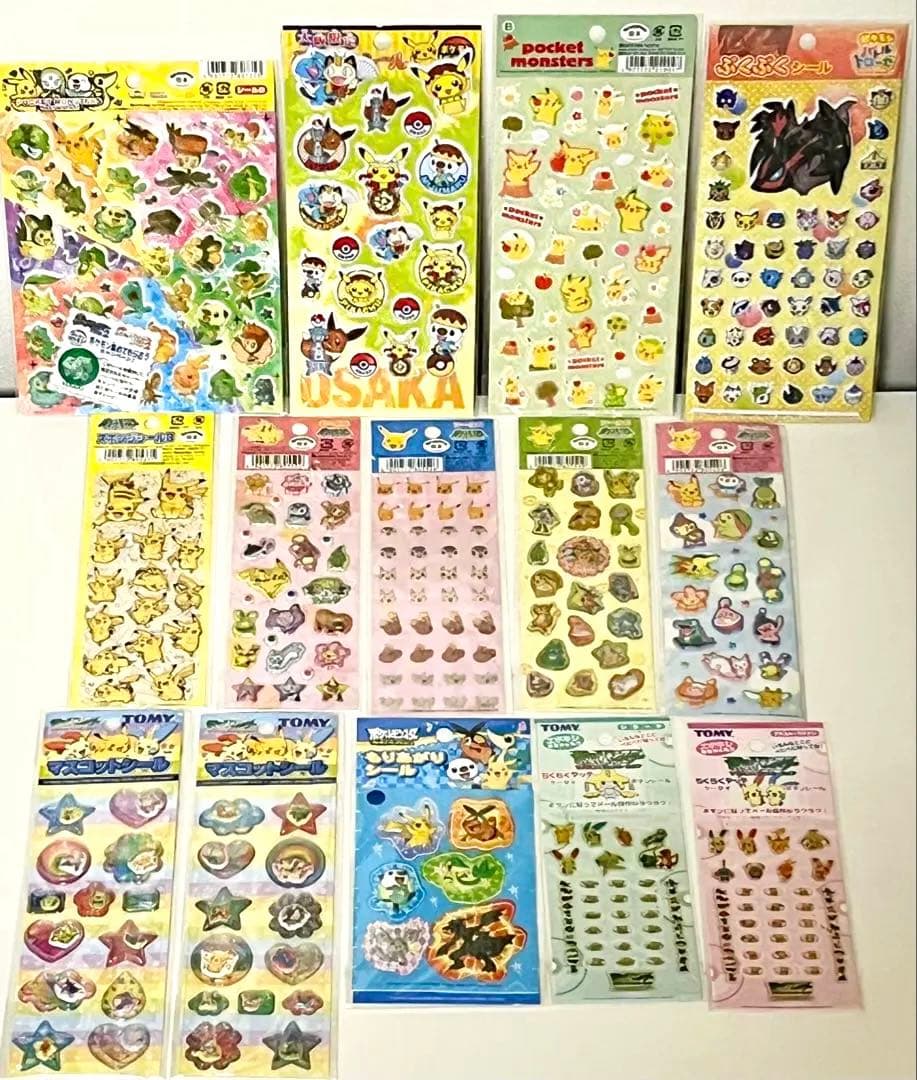 ポケモン シール まとめ売り 立体 マスコット ぷくぷく もりあがり