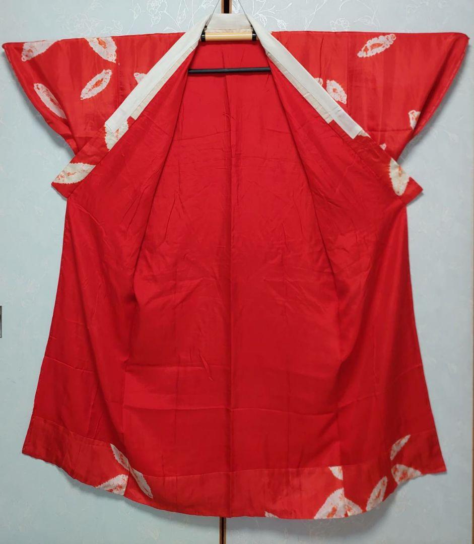 NA168アンティーク子供着物長襦袢ジュニアサイズ綺麗着丈123センチ裄丈63