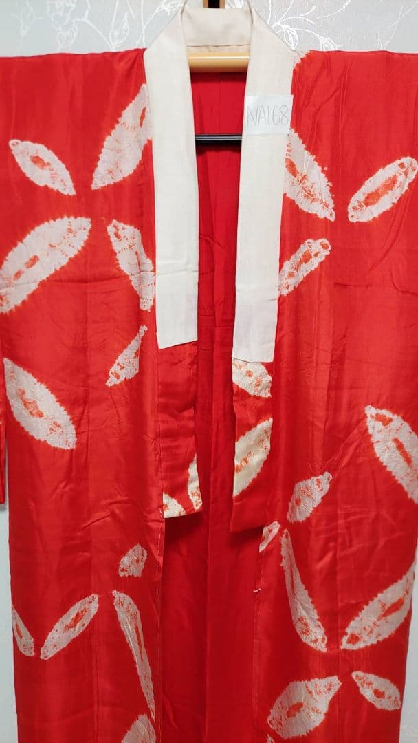 NA168アンティーク子供着物長襦袢ジュニアサイズ綺麗着丈123センチ裄丈63