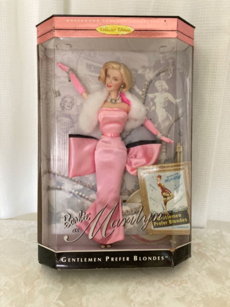 バービー マリリン カスタマイズドフェイスペイント&紳士は金髪がお好きのドレス