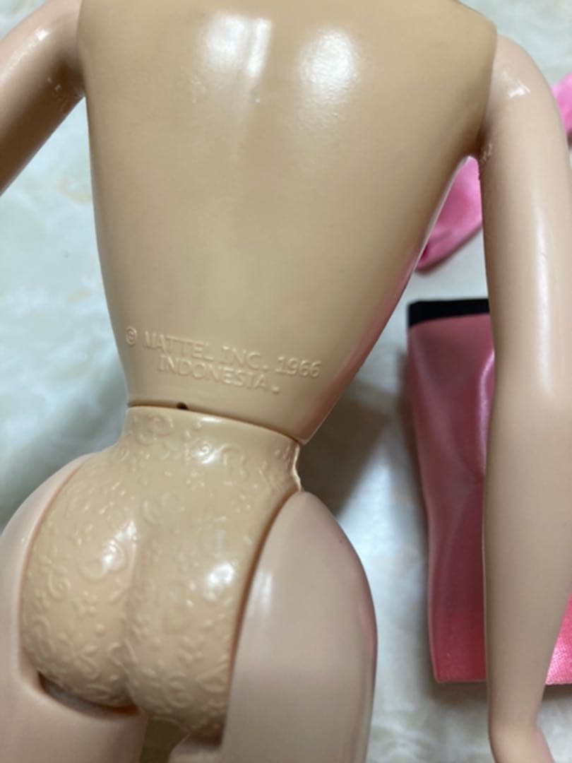 バービー マリリン カスタマイズドフェイスペイント&紳士は金髪がお好きのドレス