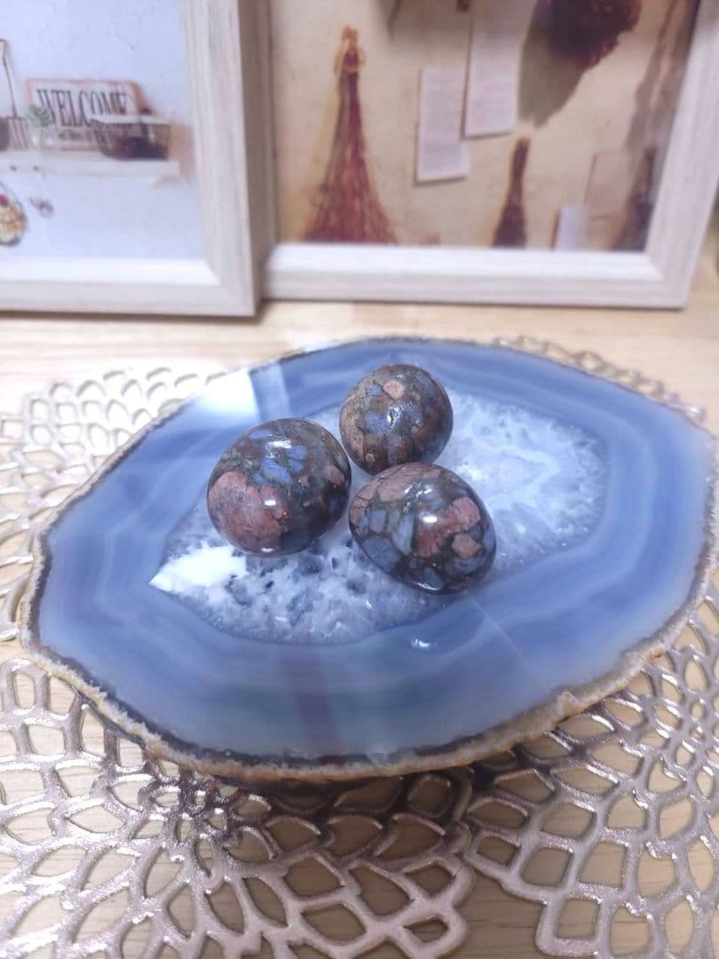 【№14】天然石 ケセラストーン ミニタンブル 原石浄化 ミロナイト ケセラセラ