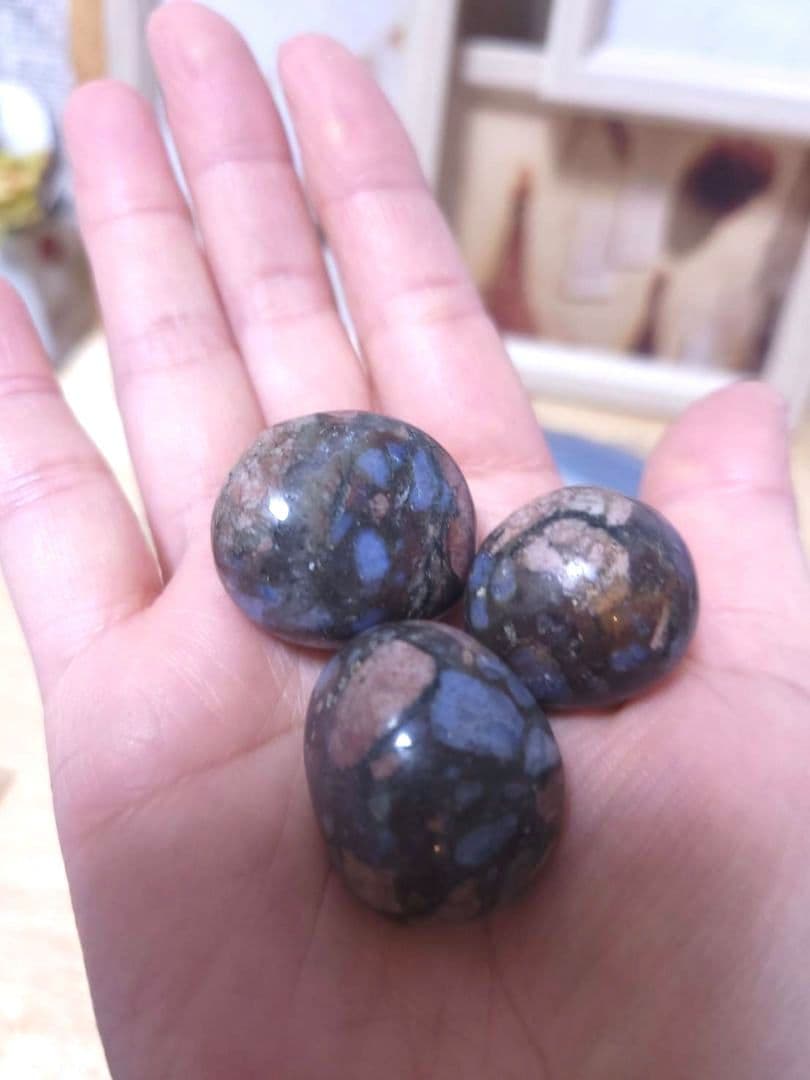 【№14】天然石 ケセラストーン ミニタンブル 原石浄化 ミロナイト ケセラセラ