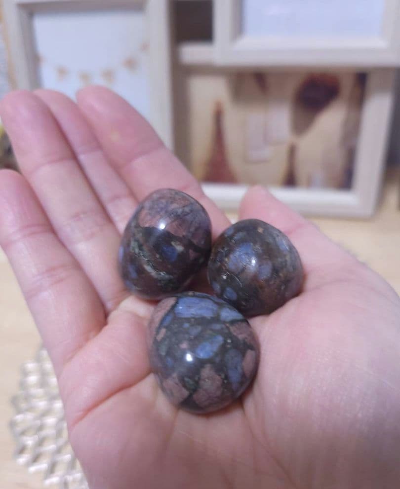 【№14】天然石 ケセラストーン ミニタンブル 原石浄化 ミロナイト ケセラセラ