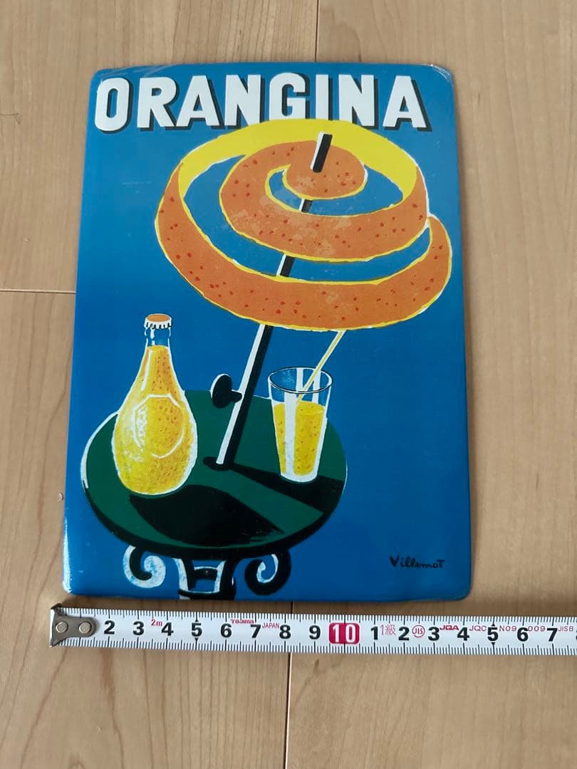 貴重　フランス雑貨Edition Clouet オランジーナ金属プレートカード