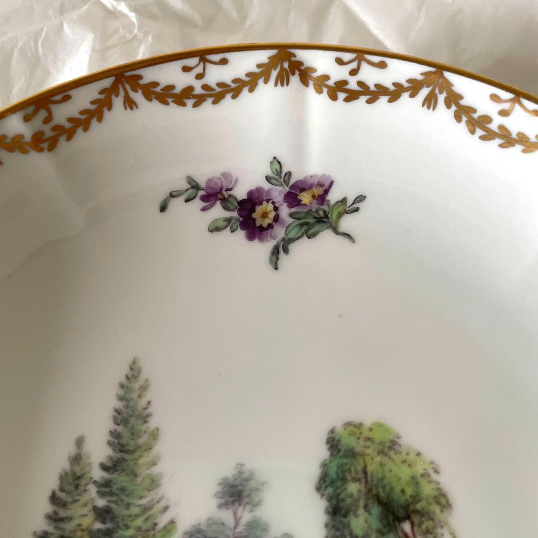 ＊Juriane Marie＊精緻画・金縁・Ｗ窯印・１５cm・ Cop