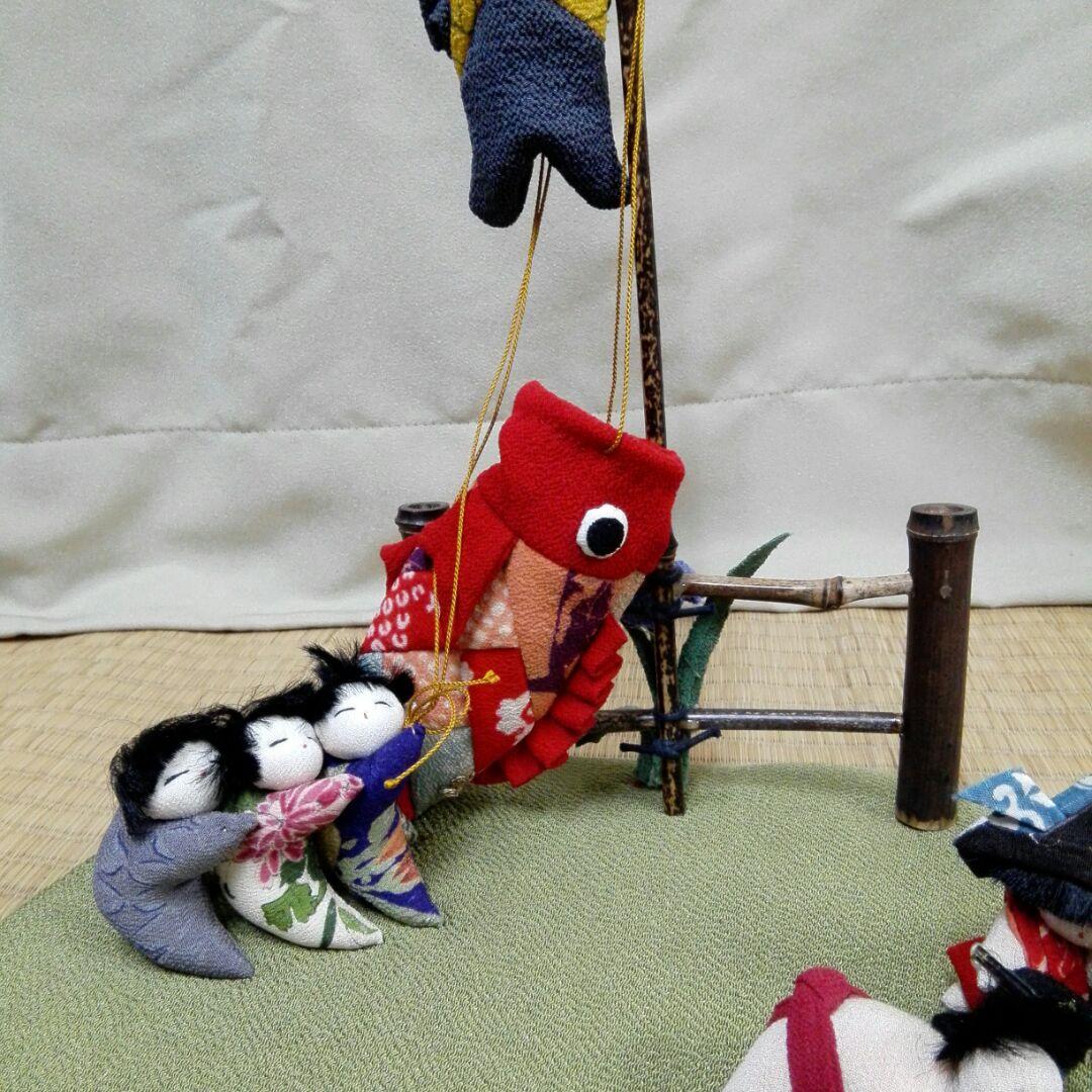ちりめん  卓上鯉のぼり