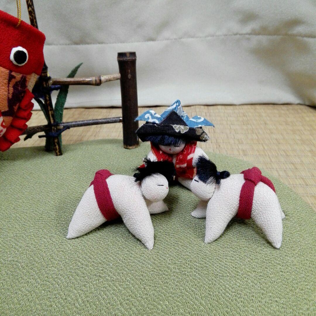 ちりめん  卓上鯉のぼり