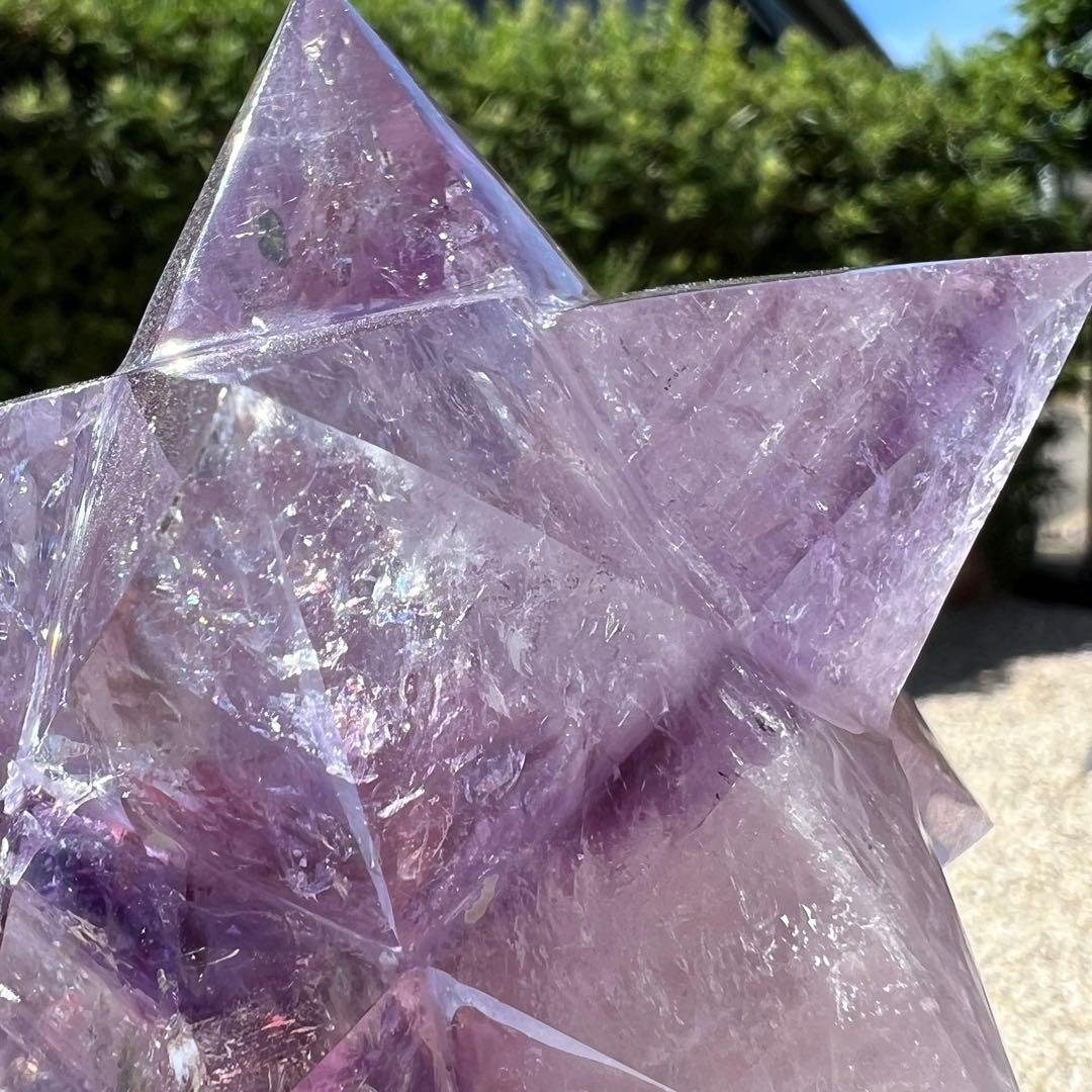 ✳️専用‼️☆価値ある逸品☆透明度と美々クラック☆究極形状☆アメジスト アステロイド