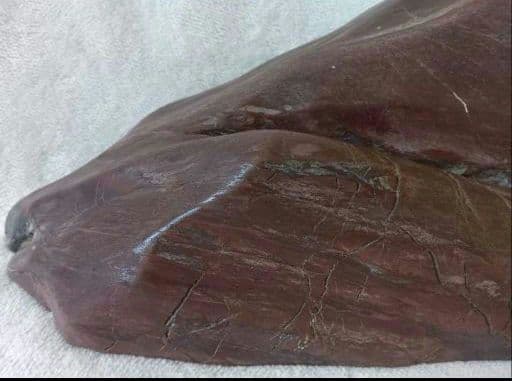 赤石　マーブル　天然石　水石　富士山　希石　赤富士　置物　1点物　約19kg