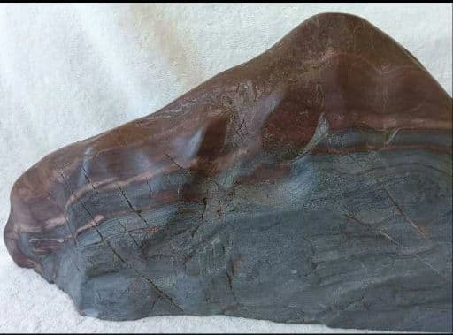 赤石　マーブル　天然石　水石　富士山　希石　赤富士　置物　1点物　約19kg