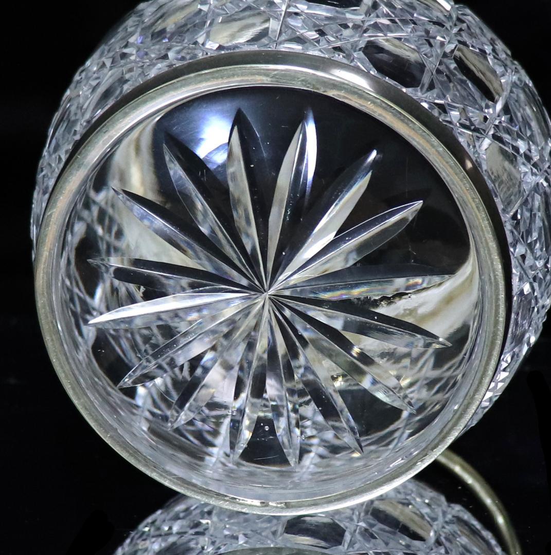 オールド・バカラ レア型 銀装飾 大型ポット ディアマン ピエーリー シルバー