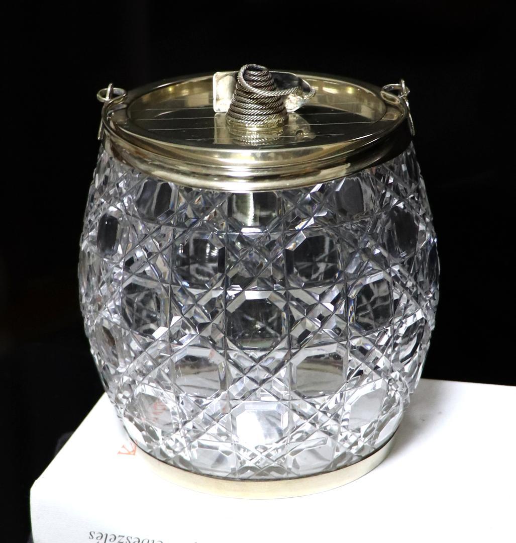 オールド・バカラ レア型 銀装飾 大型ポット ディアマン ピエーリー シルバー