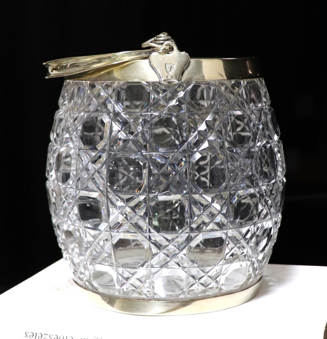 オールド・バカラ レア型 銀装飾 大型ポット ディアマン ピエーリー シルバー