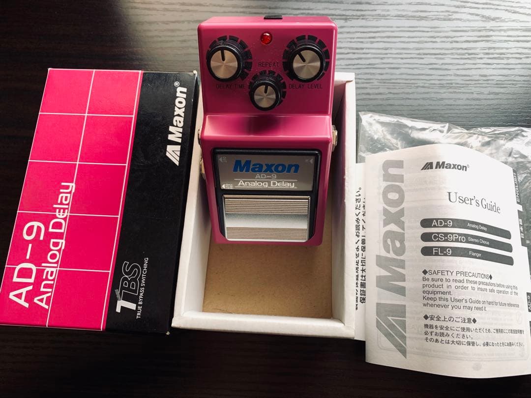 Maxon AD-9 アナログディレイ ピンク