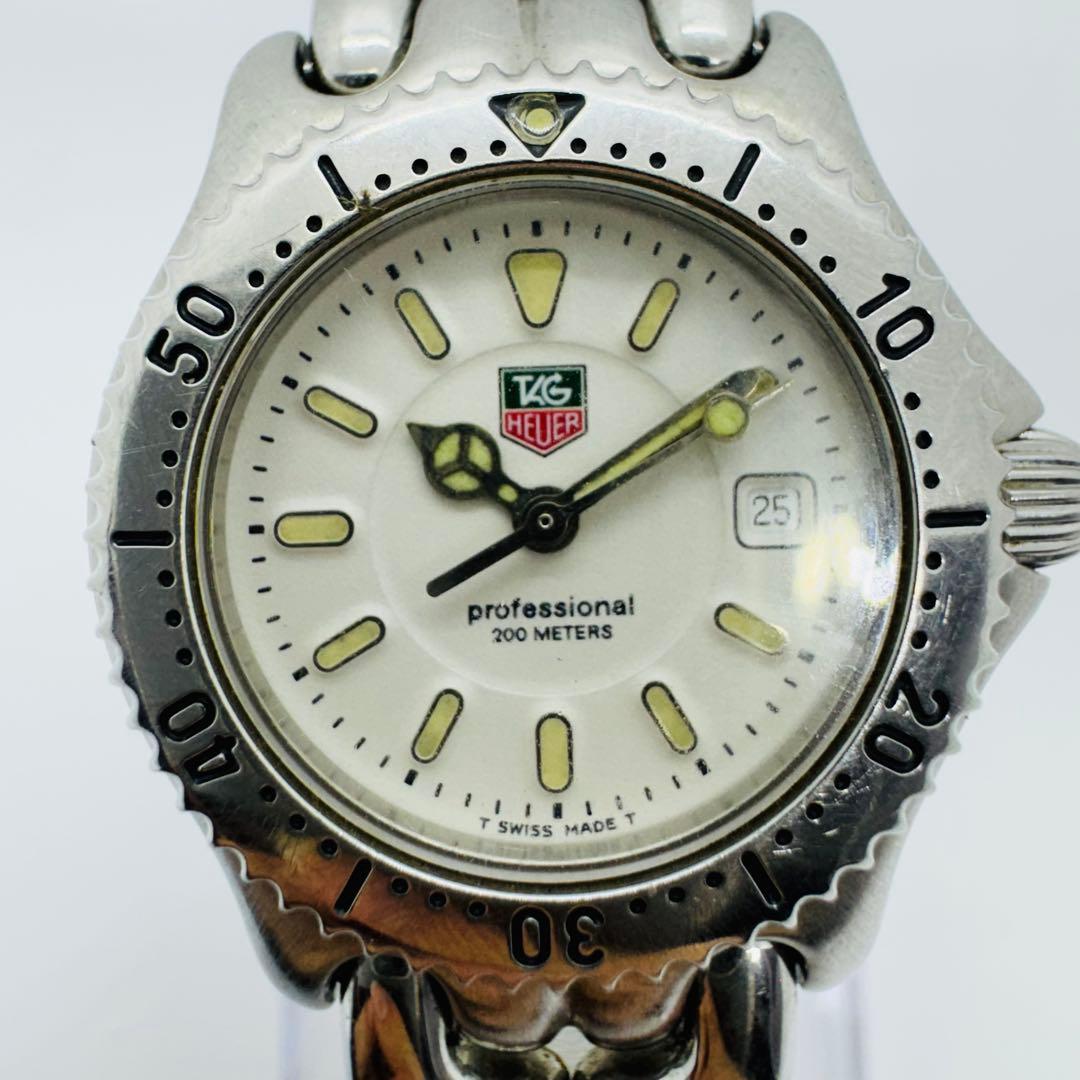 ✨TAGHEUER✨タグホイヤー✨デイト✨シルバー✨ホワイト文字盤✨腕時計✨