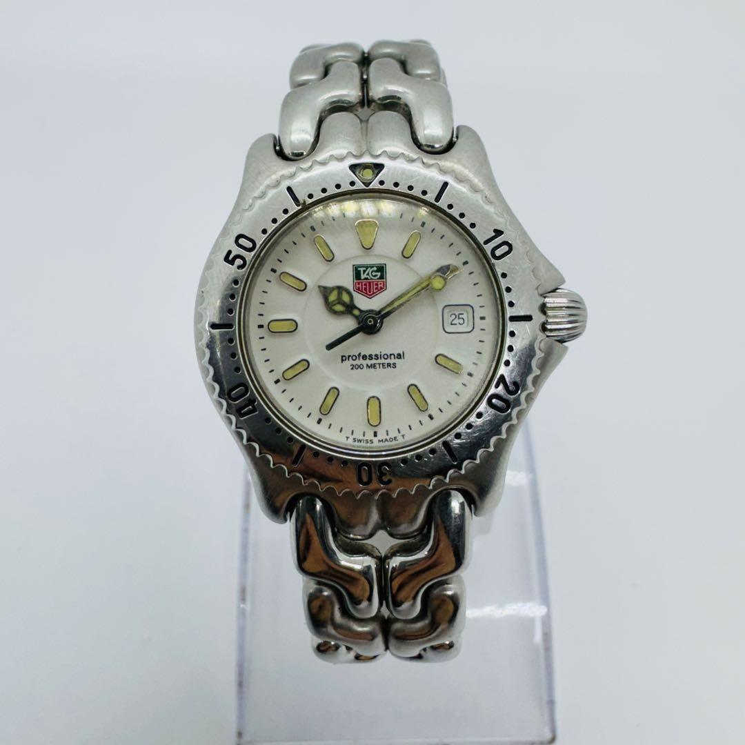 ✨TAGHEUER✨タグホイヤー✨デイト✨シルバー✨ホワイト文字盤✨腕時計✨