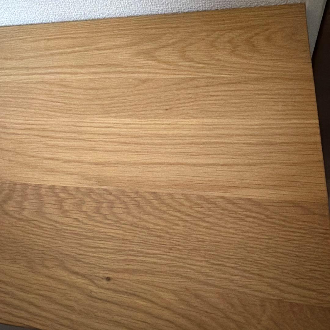 無印良品　無垢材ベンチ　ローテーブル　オーク材　板座