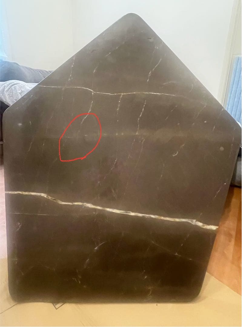 Natuzzi Chocolat センターテーブル　中古　大理石