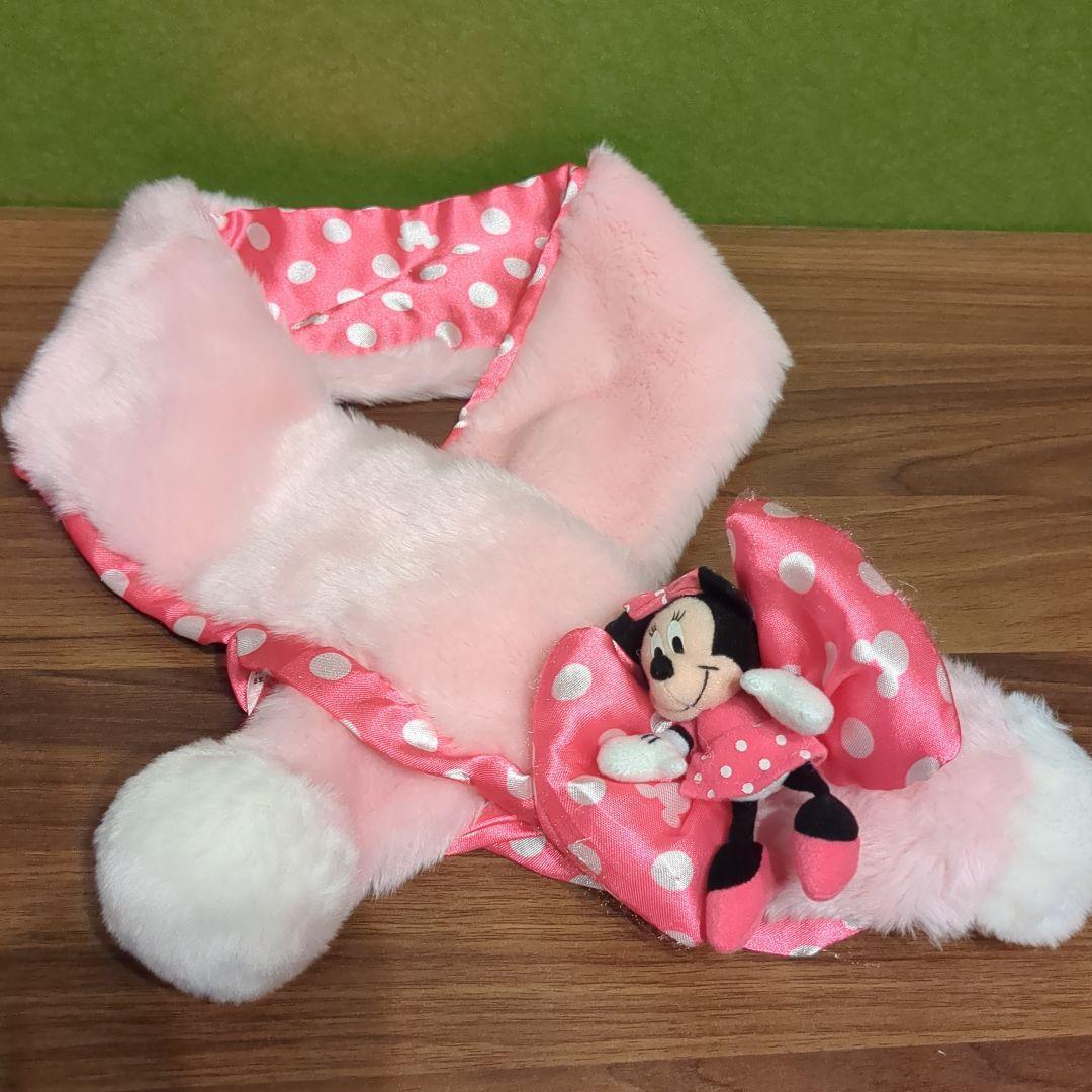 ディズニーストア ミニーマウス ファンキャップ マフラー 帽子 子供用
