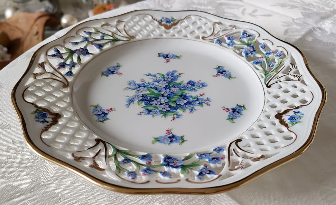 シューマン ⑲ ババリア 勿忘草 ピアス プレート 21.5cm