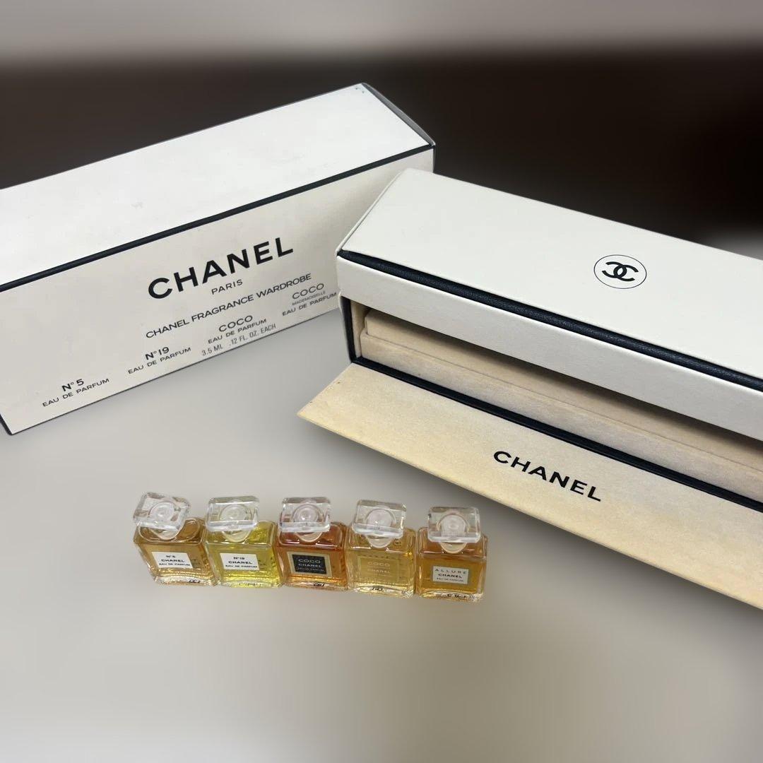 シャネル フレグランス ワードローブ 香水 ミニボトル 5点セット 箱