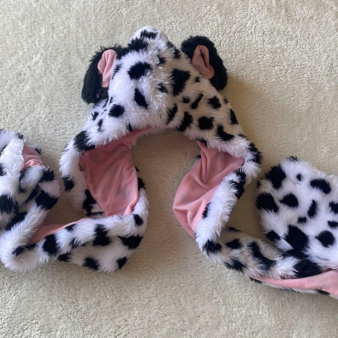 ディズニーグッズ 101匹わんちゃん ファンキャップ 手袋付きマフラー