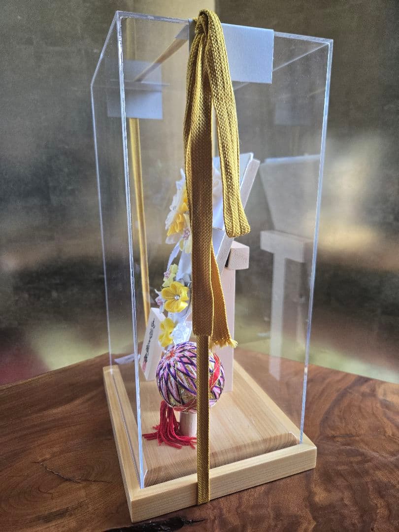 【展示品限り】正月飾り　羽子板　ケース飾り　※閉店セール　H3