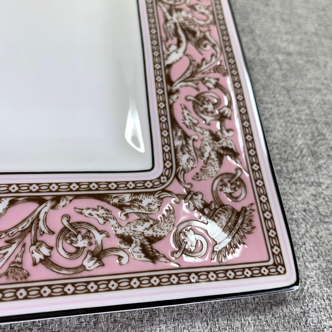 ウェッジウッド　フロレンティーン　ピンク　スクエアプレート　角皿