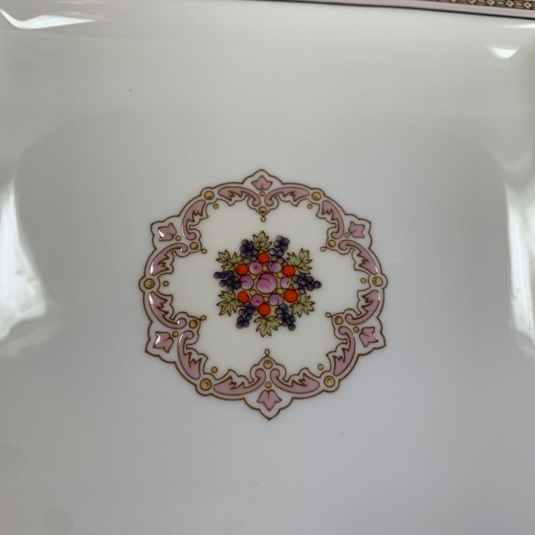 ウェッジウッド　フロレンティーン　ピンク　スクエアプレート　角皿