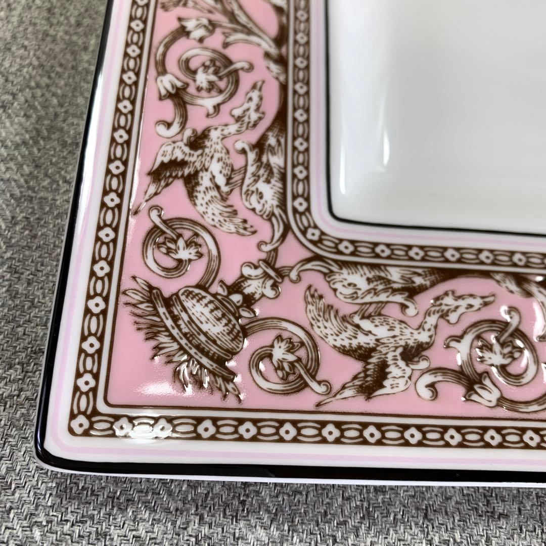 ウェッジウッド　フロレンティーン　ピンク　スクエアプレート　角皿