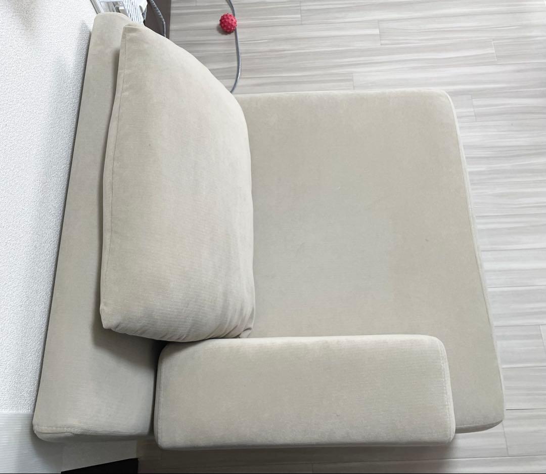 ソファー 1人掛け ひじ掛けクッション付き　soroi