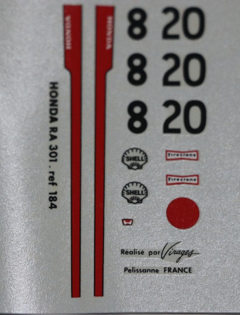 超希少テナリブ（伊）製ホンダＦ１　RA301 　レジン・メタル組立キット１／４３