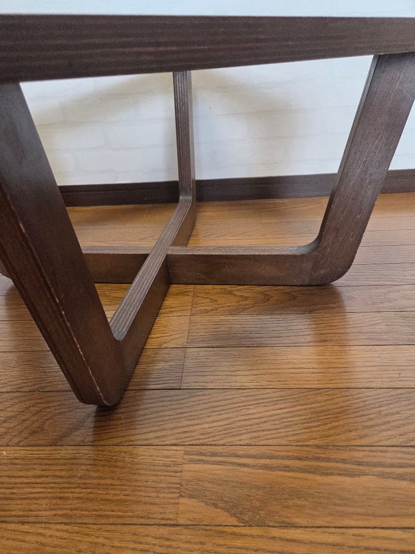 木製家具、ガラストップセンターテーブル、ローテーブル、