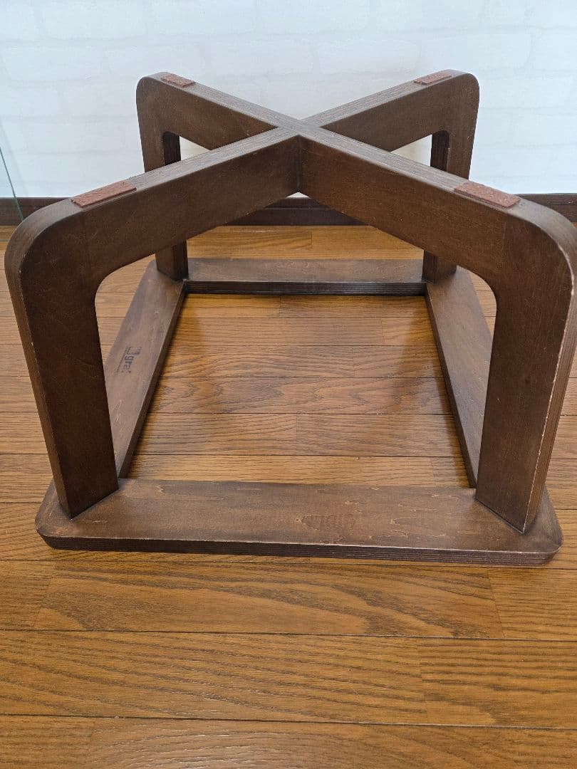 木製家具、ガラストップセンターテーブル、ローテーブル、