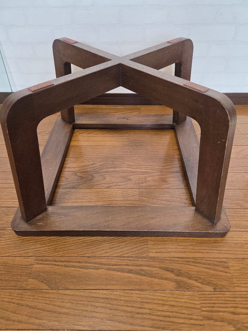 木製家具、ガラストップセンターテーブル、ローテーブル、