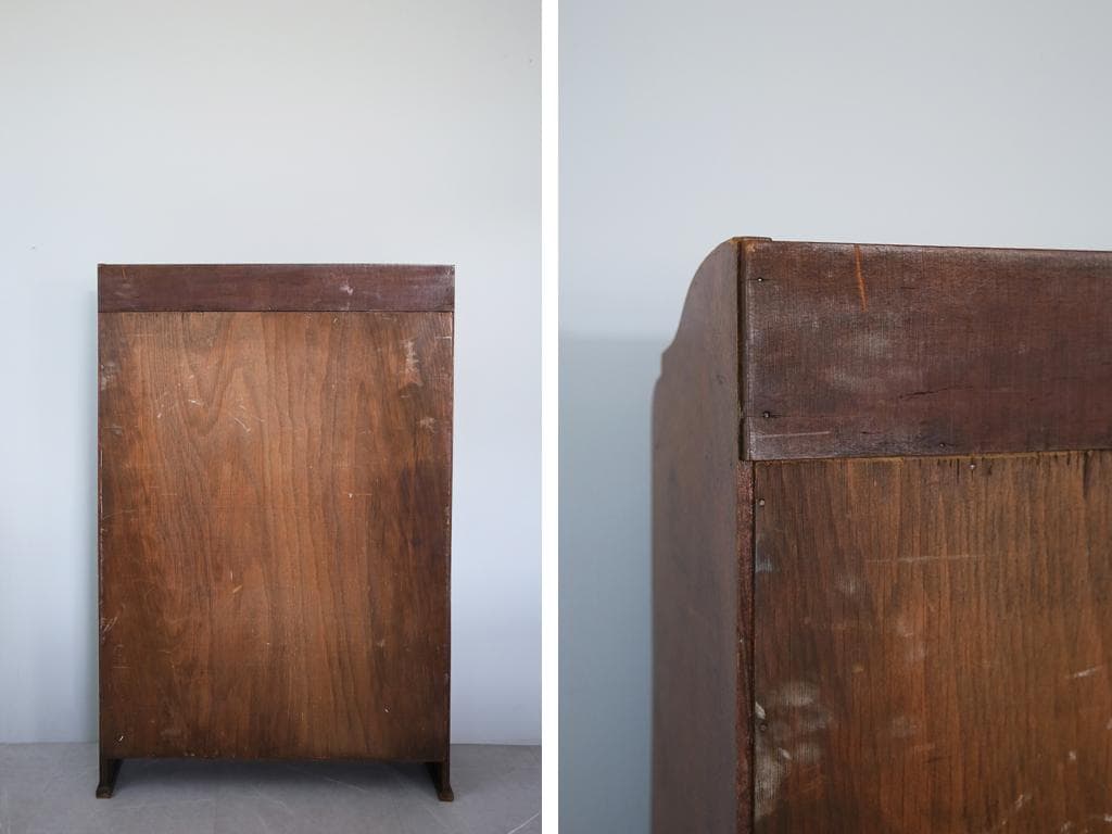 英国アンティーク木製ブックシェルフ/本棚/食器棚/飾り棚/収納ラック89-121