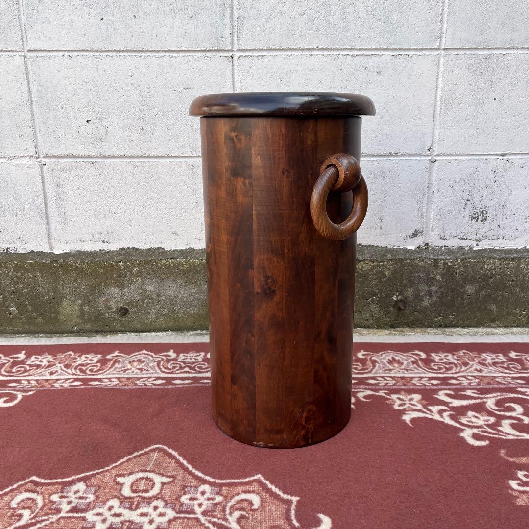 イタリア製◾️ Domain ドマン 木製無垢材 スツール 蓋付き収納 木製家具