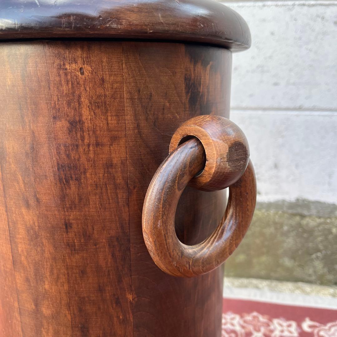 イタリア製◾️ Domain ドマン 木製無垢材 スツール 蓋付き収納 木製家具