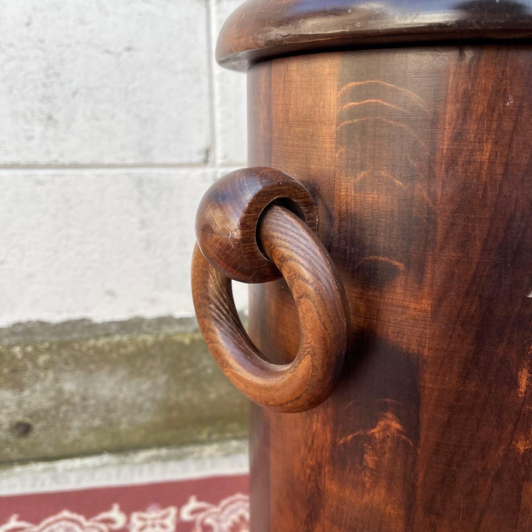 イタリア製◾️ Domain ドマン 木製無垢材 スツール 蓋付き収納 木製家具