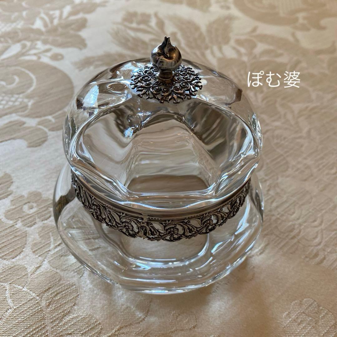 ①パリ窯／プレート ②ボンボニエール／クリスタル＋純銀 ③レードル／純銀